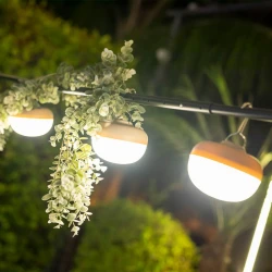 LED Φορητό Φωτιστικό Εξωτερικού Χώρου Cherry Επαναφορτιζόμενο - Μπεζ - New Garden