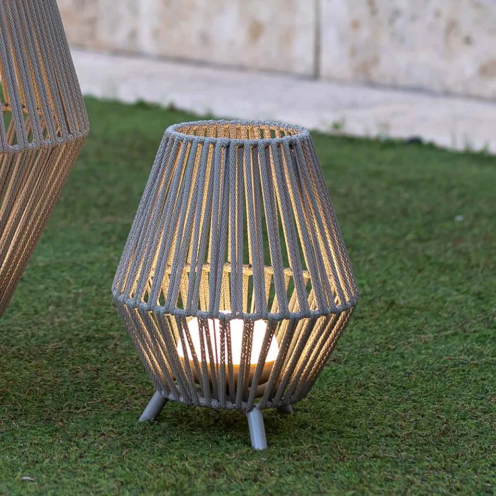 CONTA 30 - Επιτραπέζιο Φωτιστικό Εξωτερικού Χώρου Table Επαναφορτιζόμενο ø25,5 Θερμό 3000K - Γκρι  - New Garden