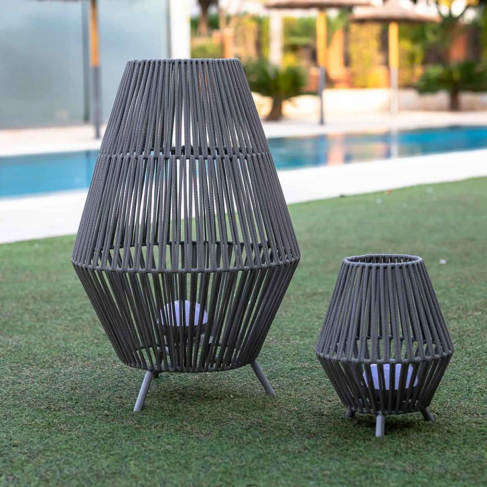 CONTA 70 - Επιδαπέδιο Φωτιστικό Εξωτερικού Χώρου Floor Επαναφορτιζόμενο ø72 Θερμό 3000K - Γκρι - New Garden