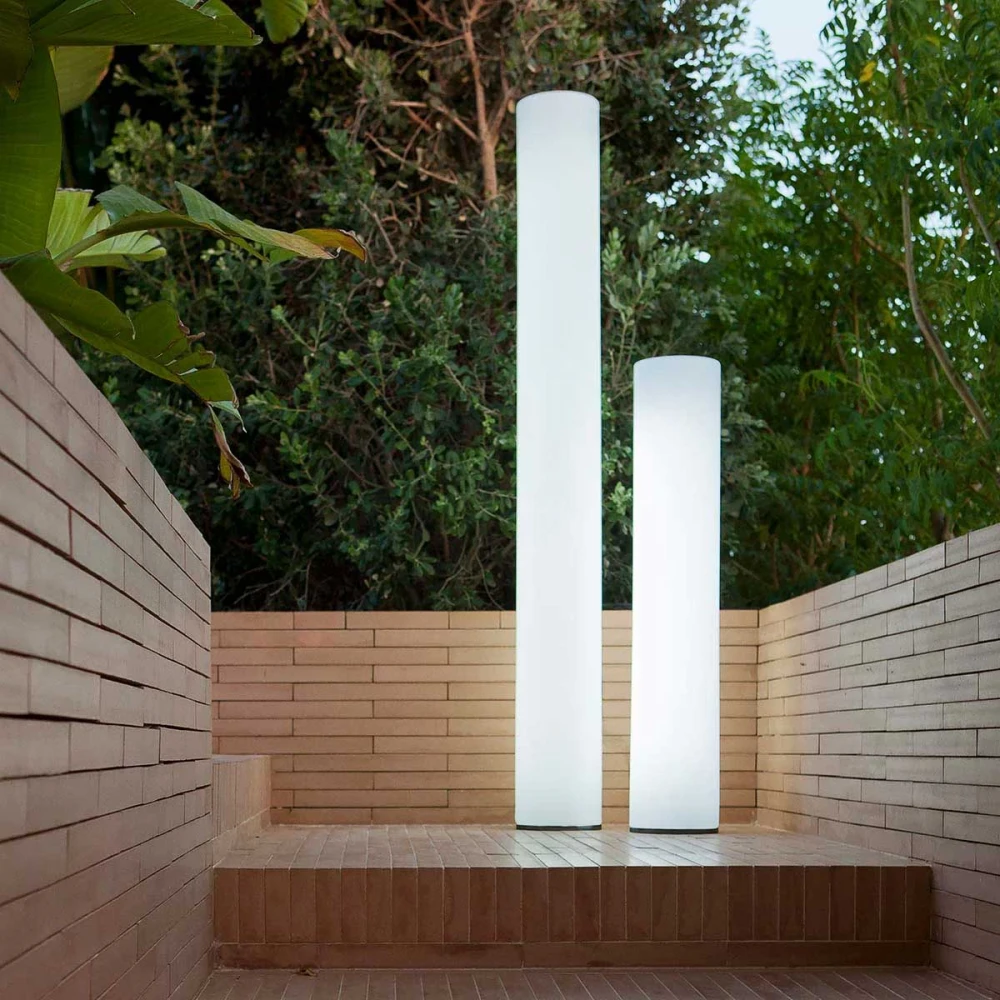 FITY 160 Κυλινδρικό Φωτιστικό Δαπέδου - Επαναφορτιζόμενο - RGB WHITES IP65 - New Garden