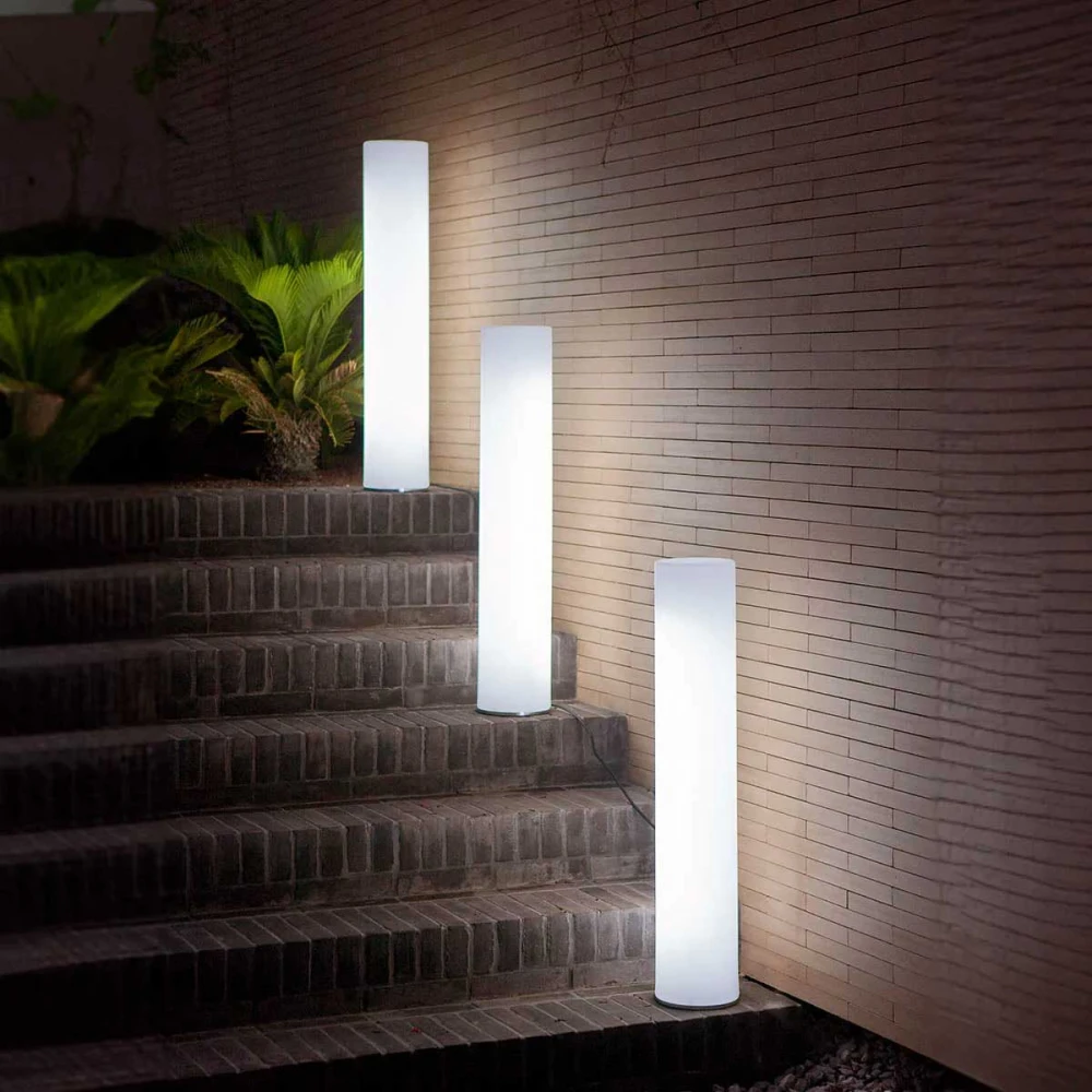 FITY 160 Κυλινδρικό Φωτιστικό Δαπέδου - Επαναφορτιζόμενο - RGB WHITES IP65 - New Garden