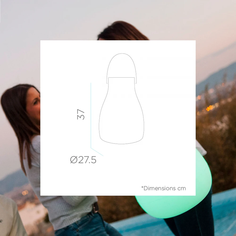 KURBY 38 PLAY – Φορητό Φωτιστικό με Ηχείο Bluetooth RGB-Warm Light - New Garden