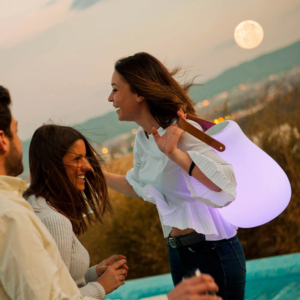 KURBY 38 PLAY – Φορητό Φωτιστικό με Ηχείο Bluetooth RGB-Warm Light - New Garden