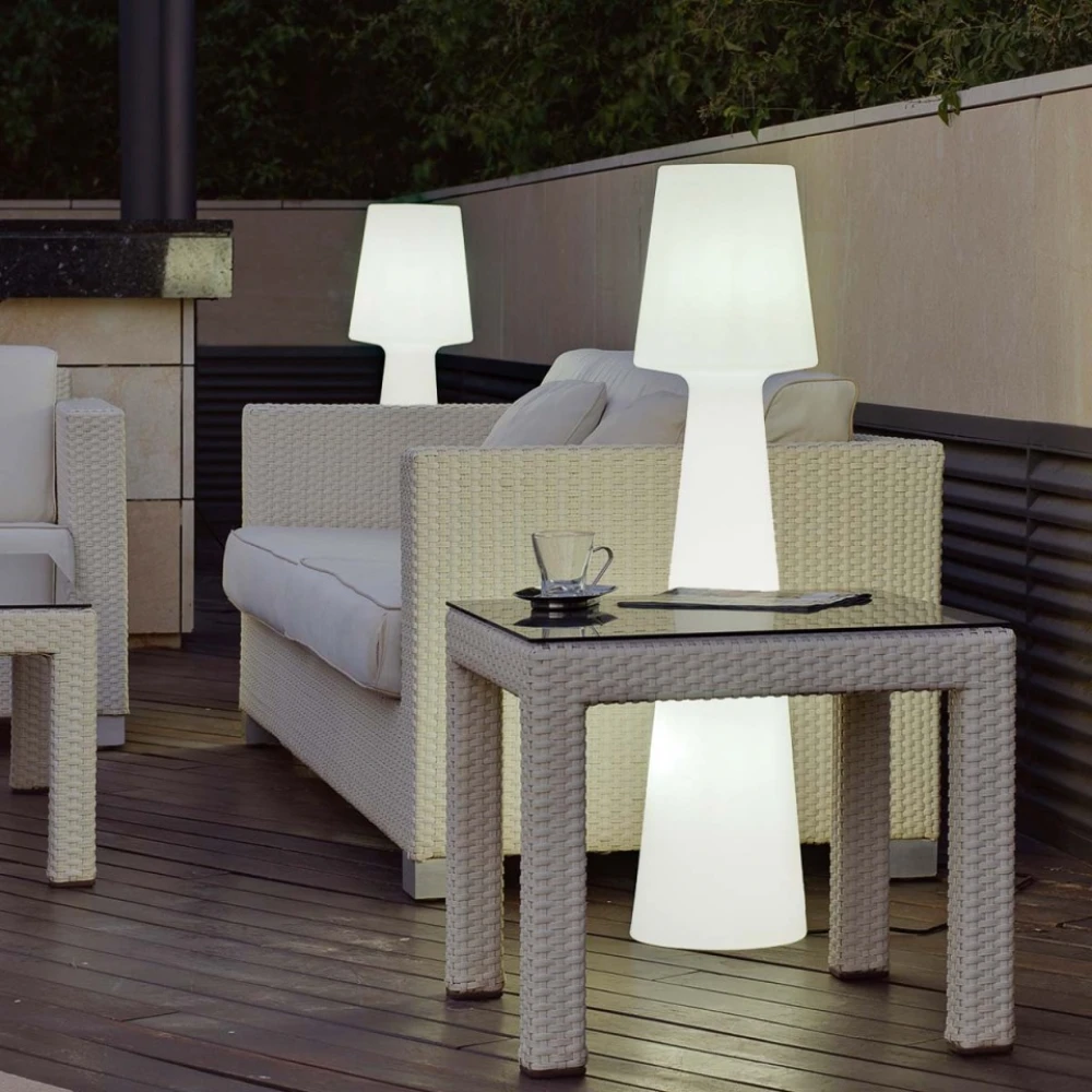 Lola 110 Επιδαπέδιο Φωτιστικό Εξωτερικού Χώρου - Επαναφορτιζόμενο RGB WHITE IP65 - New Garden