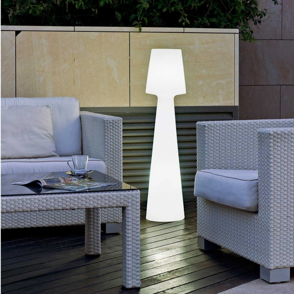 Lola 110 Επιδαπέδιο Φωτιστικό Εξωτερικού Χώρου - Επαναφορτιζόμενο RGB WHITE IP65 - New Garden