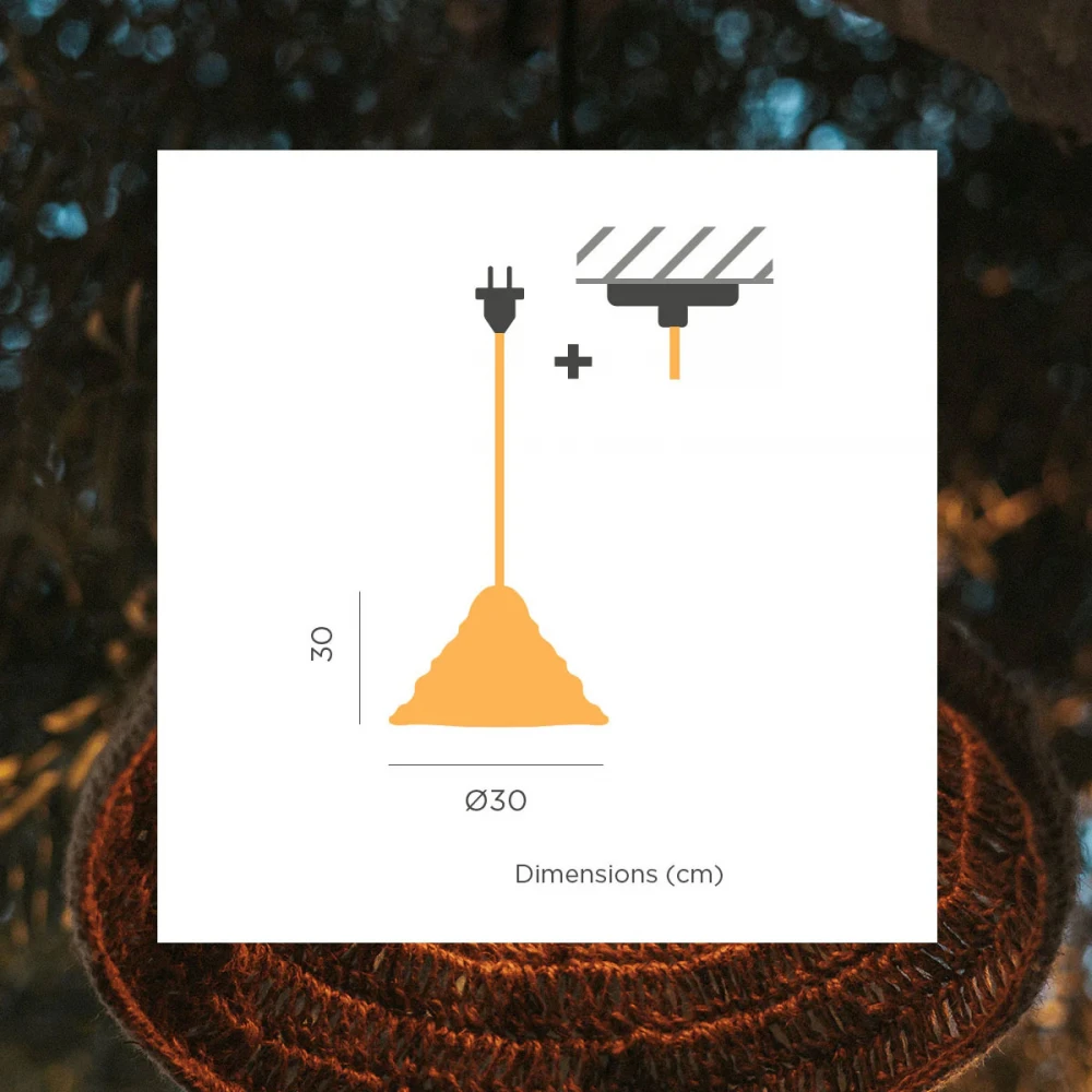 MARO HANG – Κρεμαστό Φωτιστικό Εξωτερικού Χώρου Με καλώδιο 1xE27 IP54 - New Garden