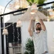 NIZA 230 Επιδαπέδιο Φωτιστικό Εξωτερικού Χώρου Επαναφορτιζόμενο Χωρις Καλώδιο - Φυσικό με Μαύρο - New Garden