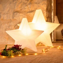 NOVA 60 CHRISTMAS STAR - Επιτραπέζιο Φωτιστικό Φορητό Χριστουγεννιατικό Αστέρι Ηλιακό RGBW IP65 - New Garden