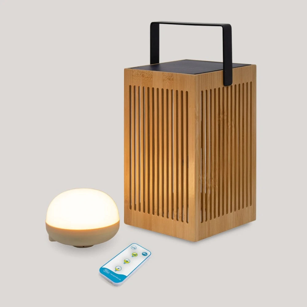 OKINAWA LANTERN Επιτραπέζιο Φωτιστικό Εξωτερικού Χώρου με Ηλιακή Φόρτιση- New Garden