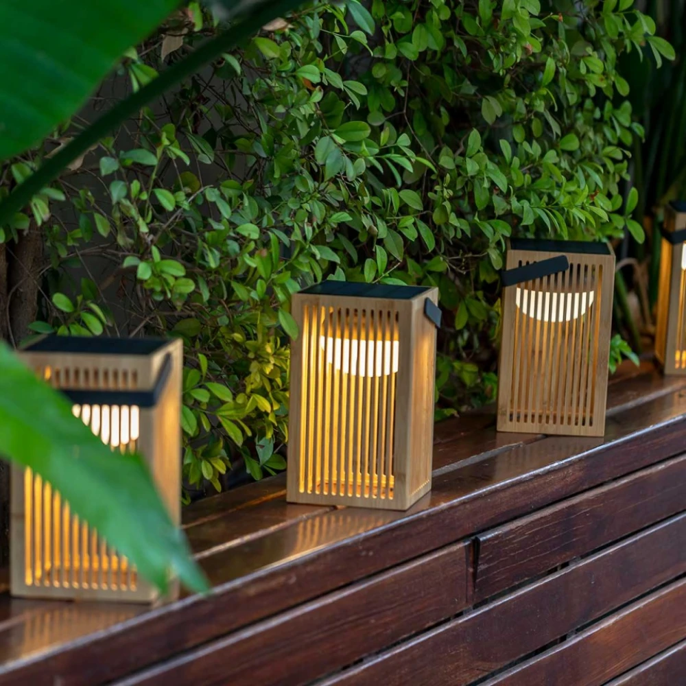 OKINAWA LANTERN Επιτραπέζιο Φωτιστικό Εξωτερικού Χώρου με Ηλιακή Φόρτιση- New Garden
