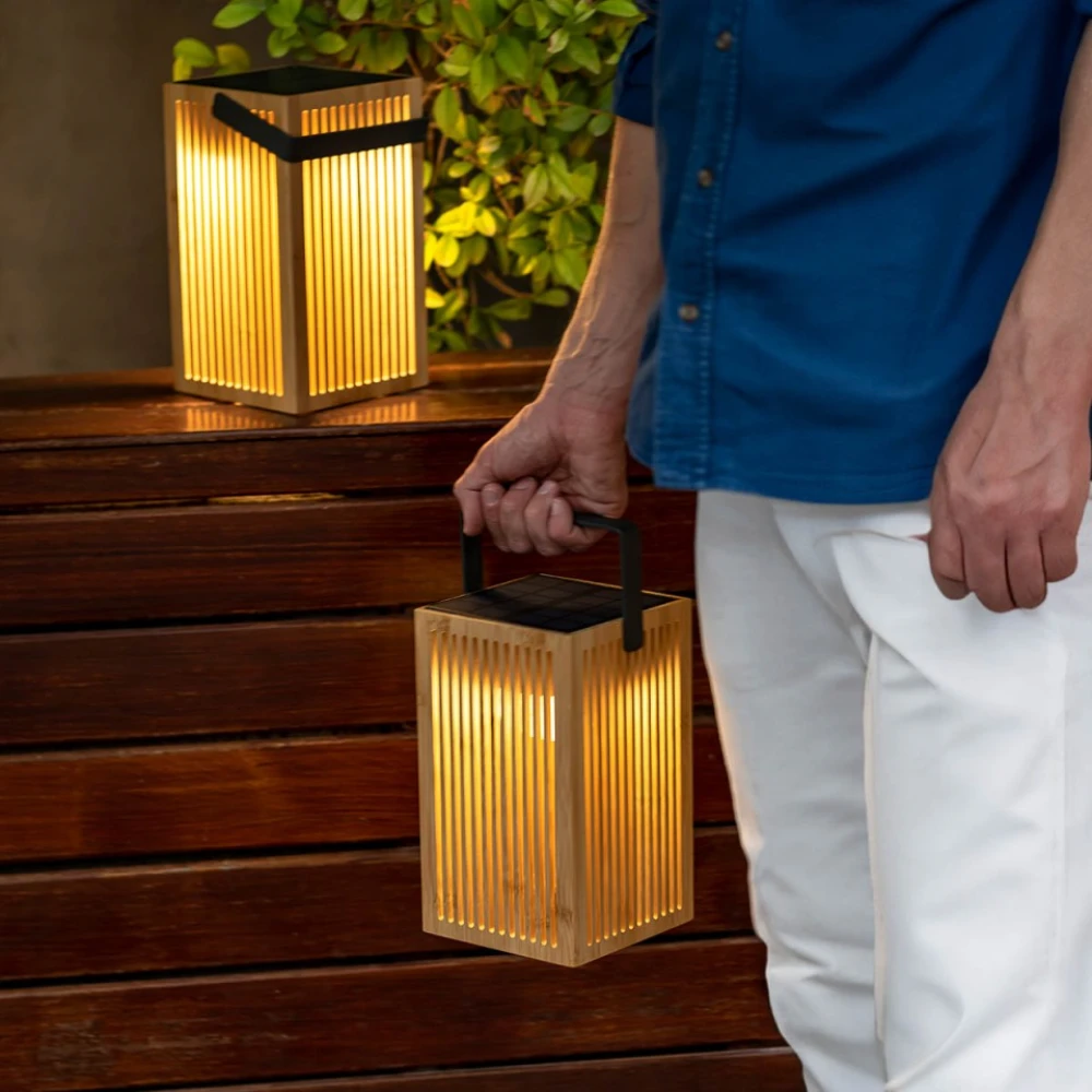 OKINAWA LANTERN Επιτραπέζιο Φωτιστικό Εξωτερικού Χώρου με Ηλιακή Φόρτιση- New Garden