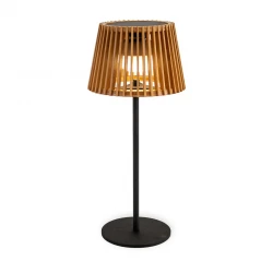 OKINAWA TABLE - Επιτραπέζιο Φωτιστικό Εξωτερικού Χώρου Okinawa Table με Ηλιακή Φόρτιση ø16 Θερμό 3000K - Μπαμπού - New Garden