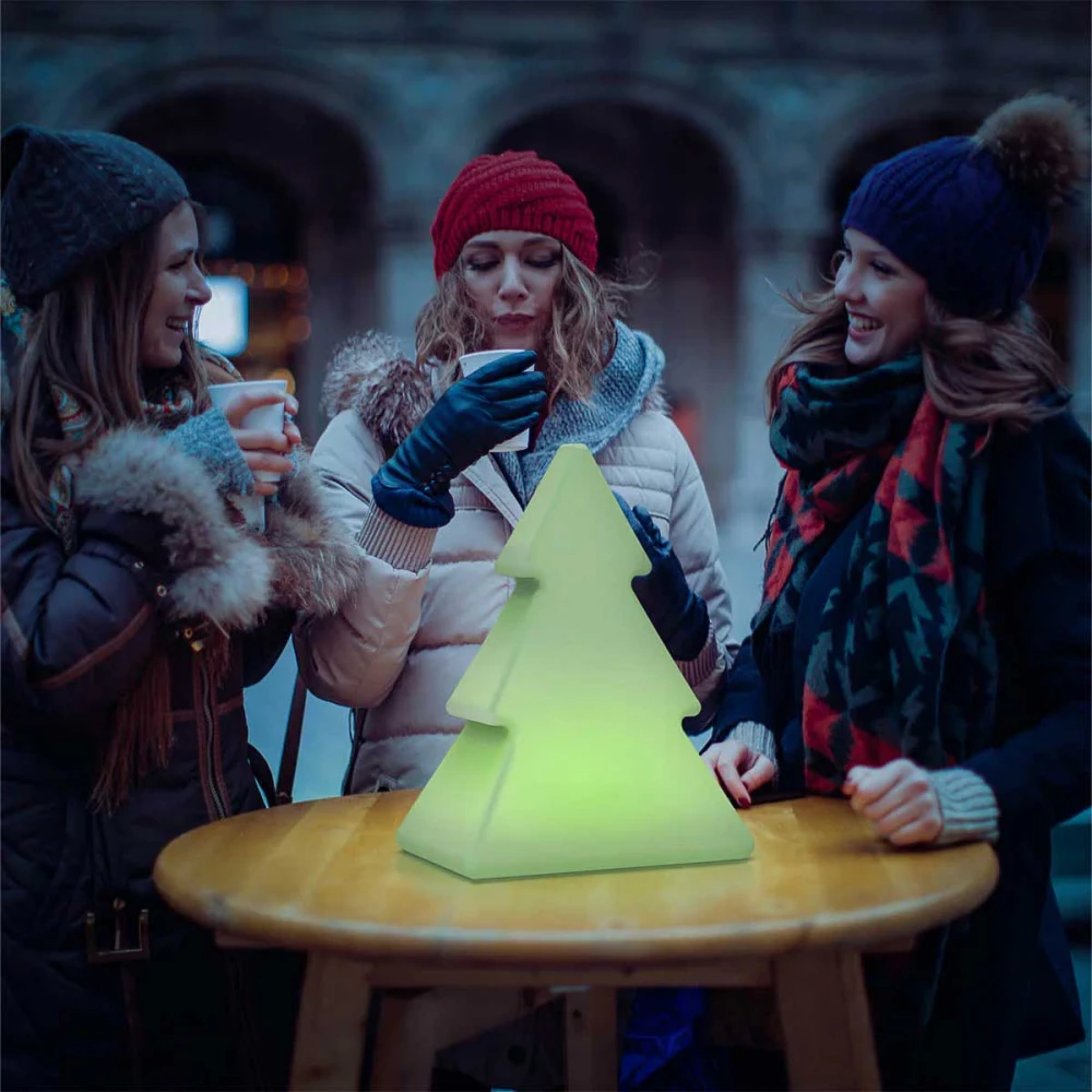 PINUS 40 CHRISTMAS TREE - Επιτραπέζιο Φωτιστικό Φορητό Χριστουγεννιατικό Δέντρο Ηλιακό RGBW IP65 - New Garden