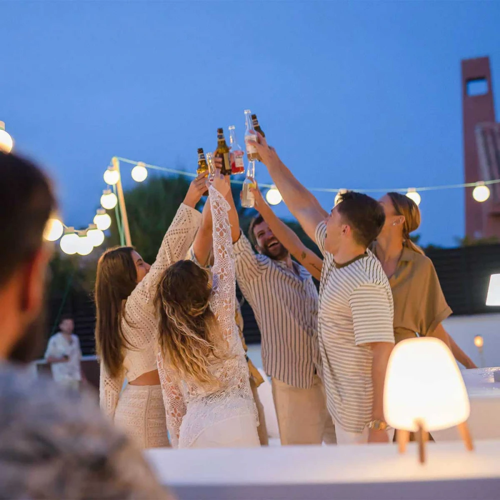 ROCKET 20 - Επιτραπέζιο Φωτιστικό Φορητό Ρυθμιζόμενο Λευκό - New Garden