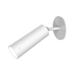 ROLL 4 LED Φωτιστικό Τοίχου Επαναφορτιζόμενο Cordless Round Λευκό - New Garden