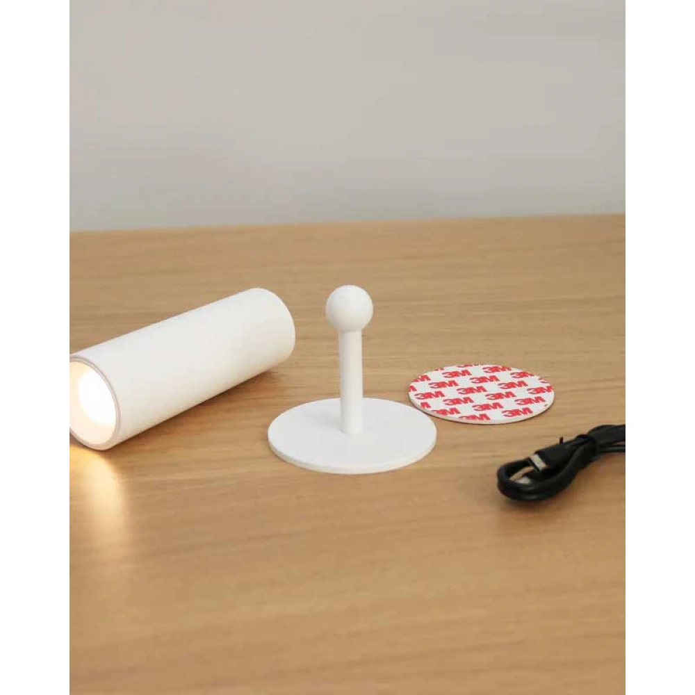 ROLL 4 LED Φωτιστικό Τοίχου Επαναφορτιζόμενο Cordless Round Λευκό - New Garden