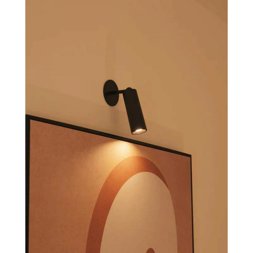 ROLL 4 LED Φωτιστικό Τοίχου Επαναφορτιζόμενο Cordless Round Μαύρο- New Garden