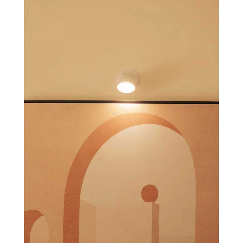 ROLL 8 LED Φωτιστικό Τοίχου Επαναφορτιζόμενο Cordless Round Λευκό- New Garden