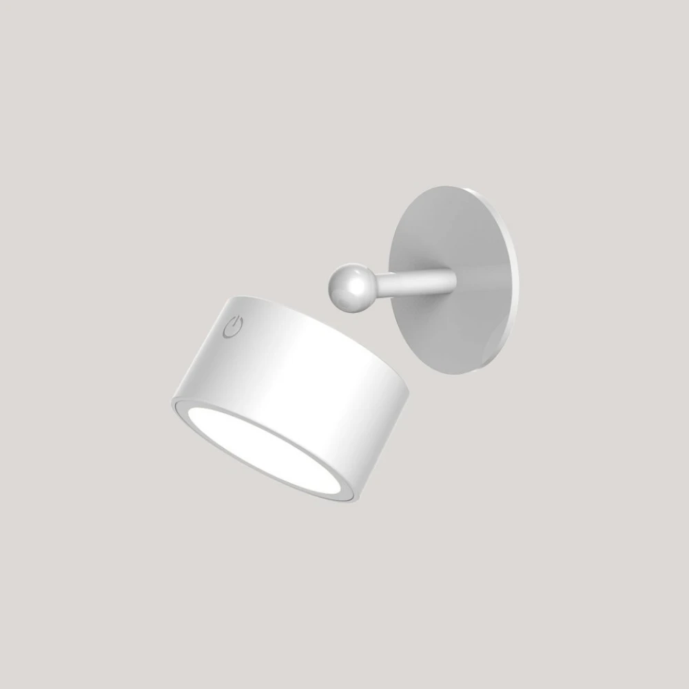 ROLL 8 LED Φωτιστικό Τοίχου Επαναφορτιζόμενο Cordless Round Λευκό- New Garden