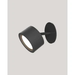 ROLL 8 LED Φωτιστικό Τοίχου Επαναφορτιζόμενο Cordless Round Μαύρο - New Garden