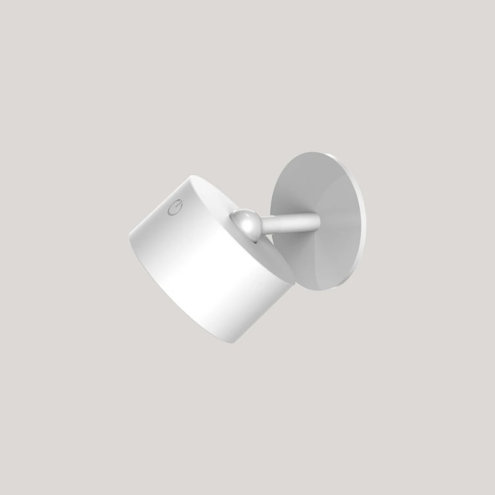 ROLL 8 LED Φωτιστικό Τοίχου Επαναφορτιζόμενο Cordless Round Λευκό- New Garden