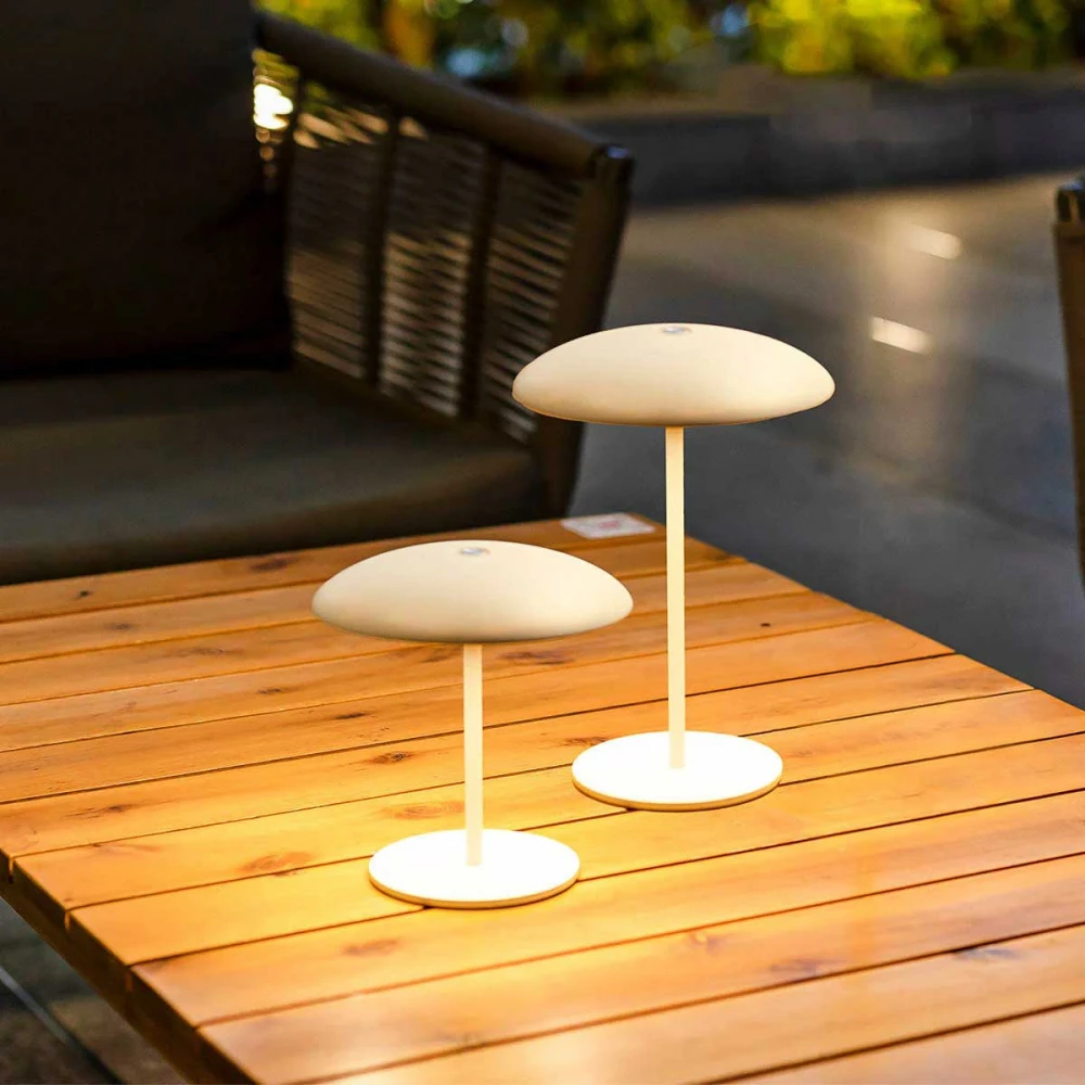 SARDINIA 30 - Επιτραπέζιο Φωτιστικό Φορητό Ρυθμιζόμενο Λευκό D15cm - New Garden