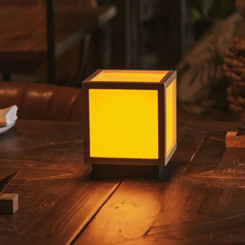 Vega Lantern - Επιτραπέζιο Φωτιστικό Εξωτερικού Χώρου με Ηλιακή Φόρτιση - Μπαμπού - New Garden