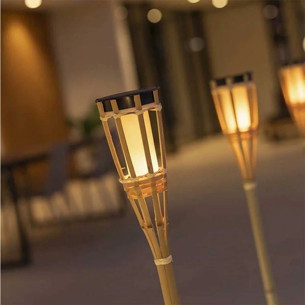 Ηλιακό Καρφωτό Φωτιστικό Κήπου HIAMA με Εφέ Φλόγας- New Garden