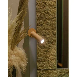 ROLL 4 LED Φωτιστικό Τοίχου Επαναφορτιζόμενο Cordless Round Όψη Ξύλου - New Garden