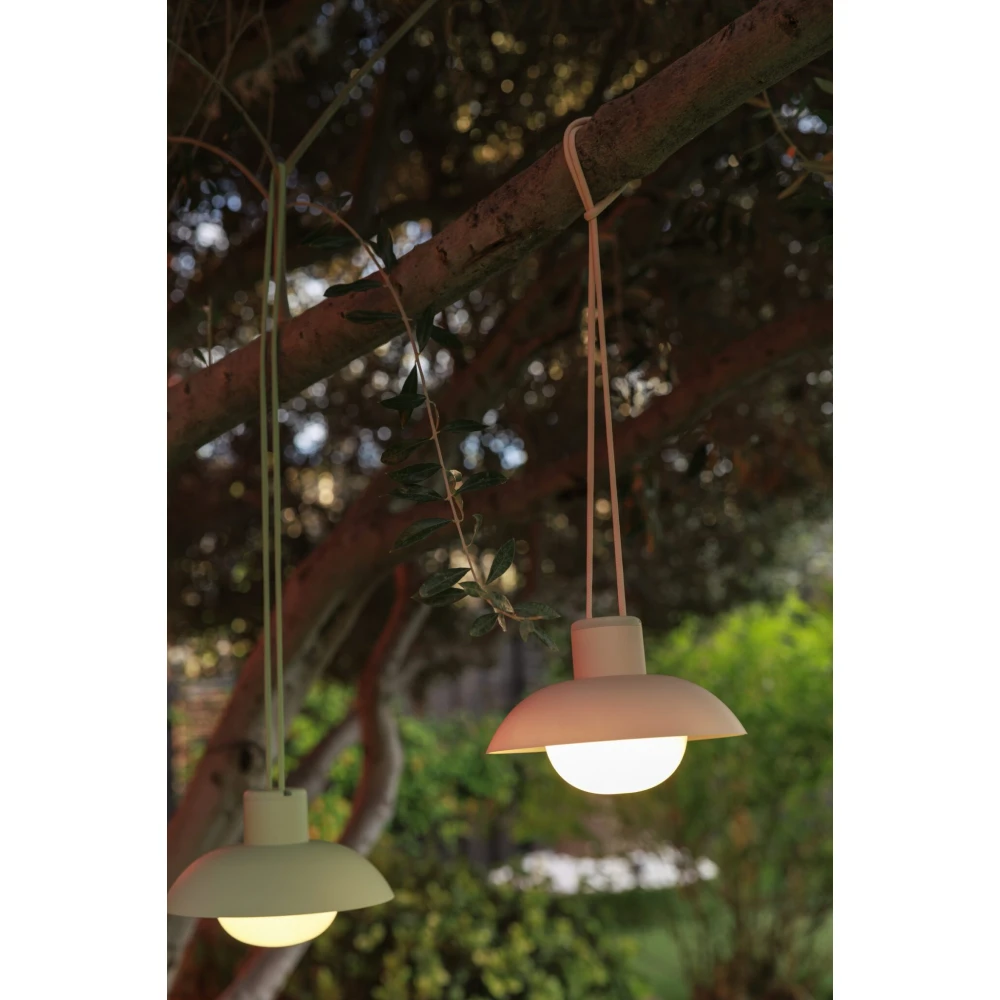 SYROS LAMP – Κρεμαστό Φωτιστικό με Επαναφορτιζόμενη Μπαταρία - Μπεζ - New Garden