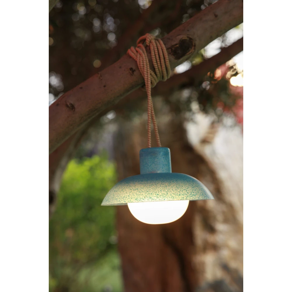 SYROS LAMP – Κρεμαστό Φωτιστικό με Επαναφορτιζόμενη Μπαταρία - Recycled blue - New Garden