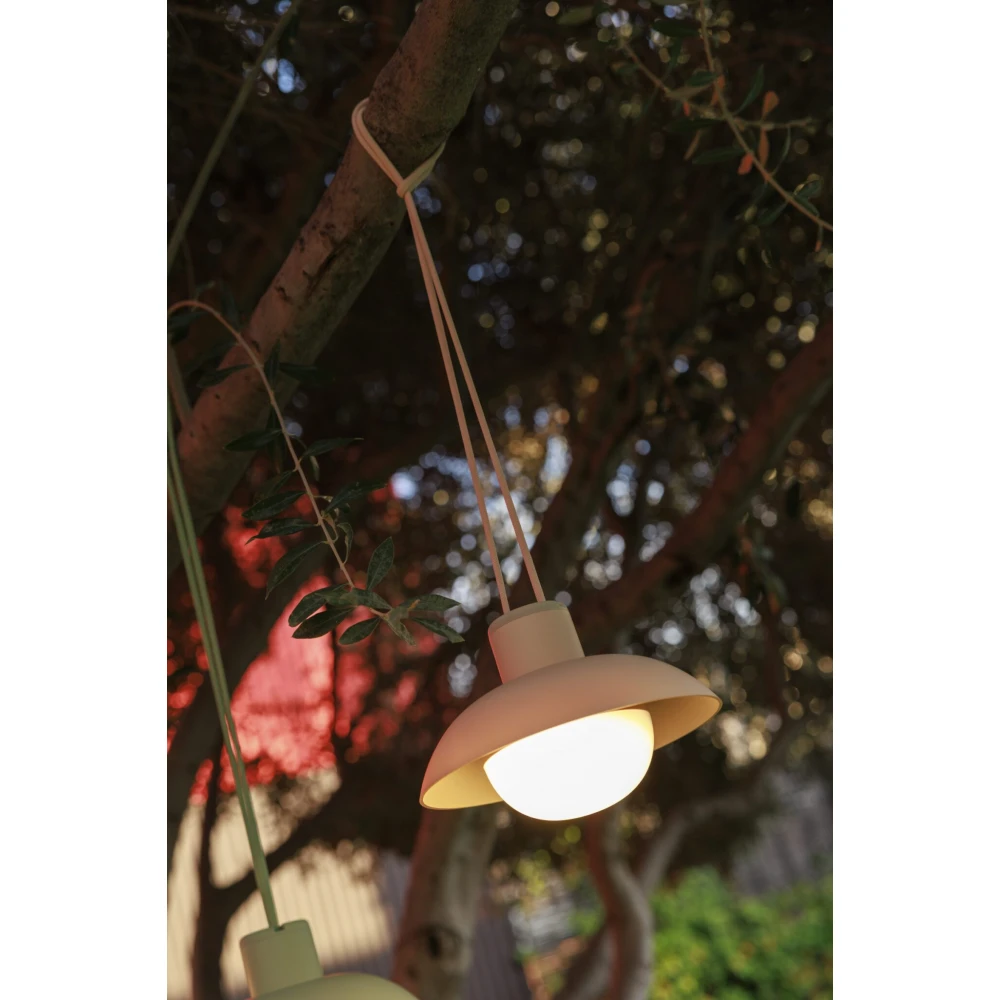 SYROS LAMP – Κρεμαστό Φωτιστικό με Επαναφορτιζόμενη Μπαταρία - Μπεζ - New Garden