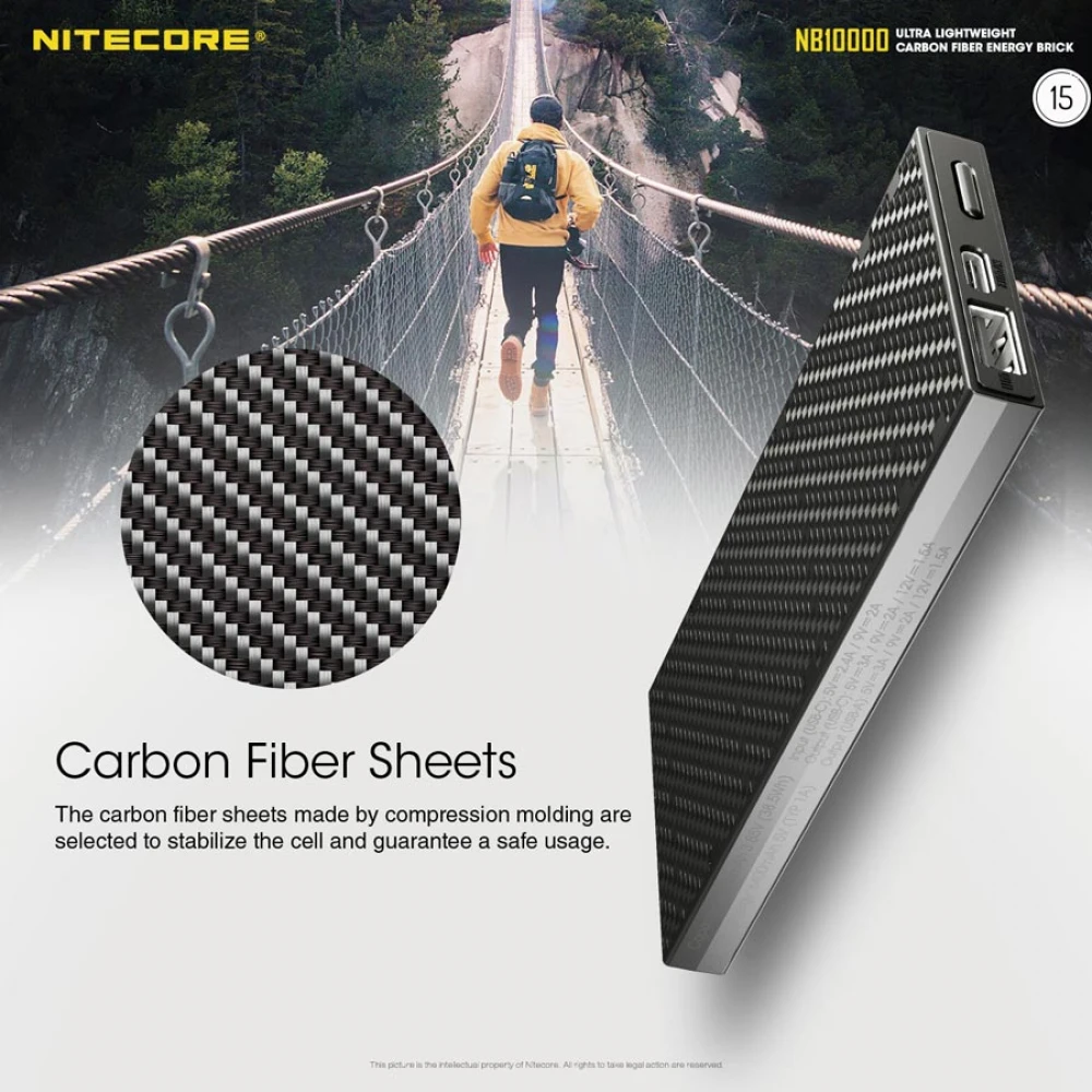 POWER BANK NITECORE NB10000 Carbon Fiber