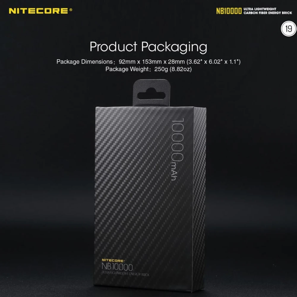 POWER BANK NITECORE NB10000 Carbon Fiber