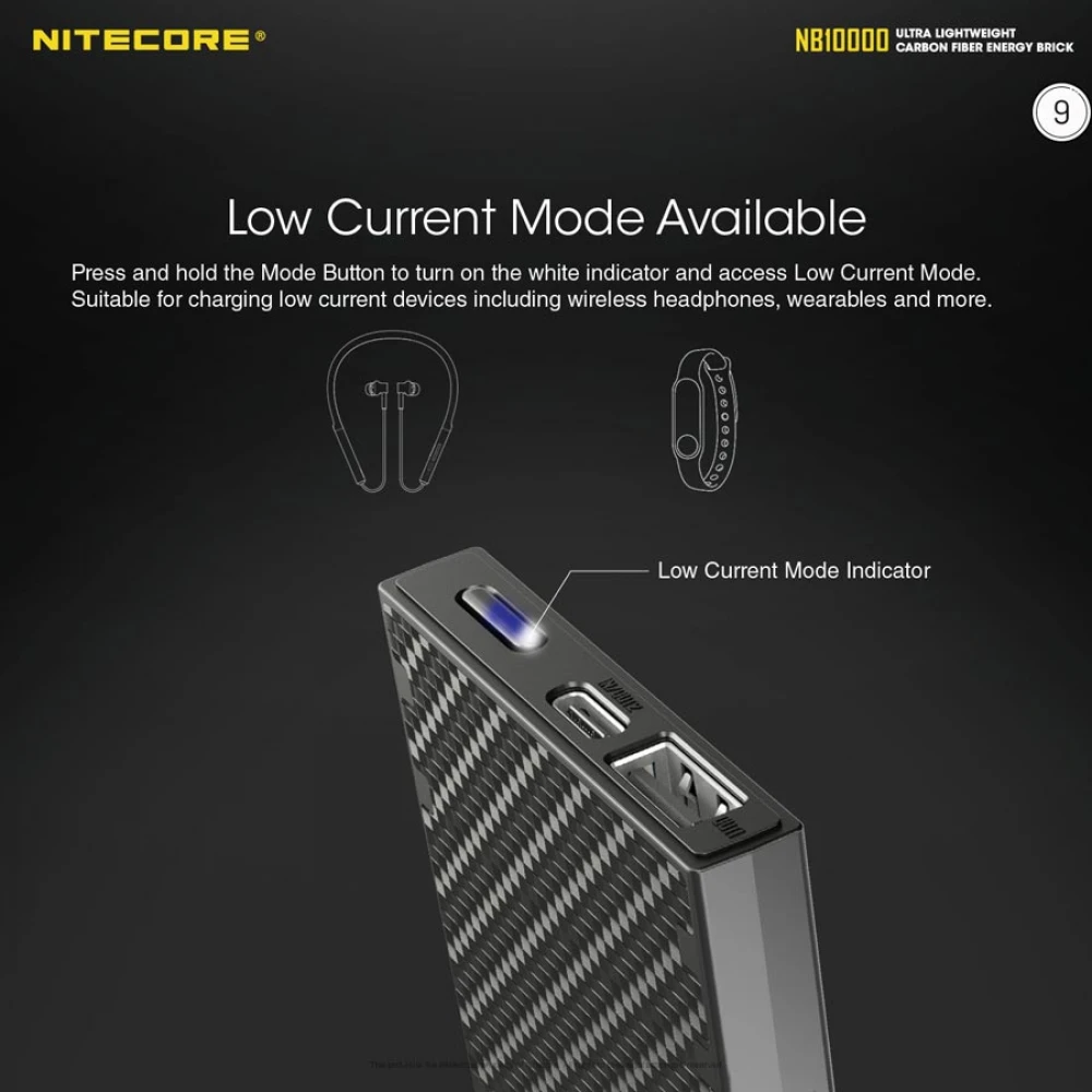 POWER BANK NITECORE NB10000 Carbon Fiber