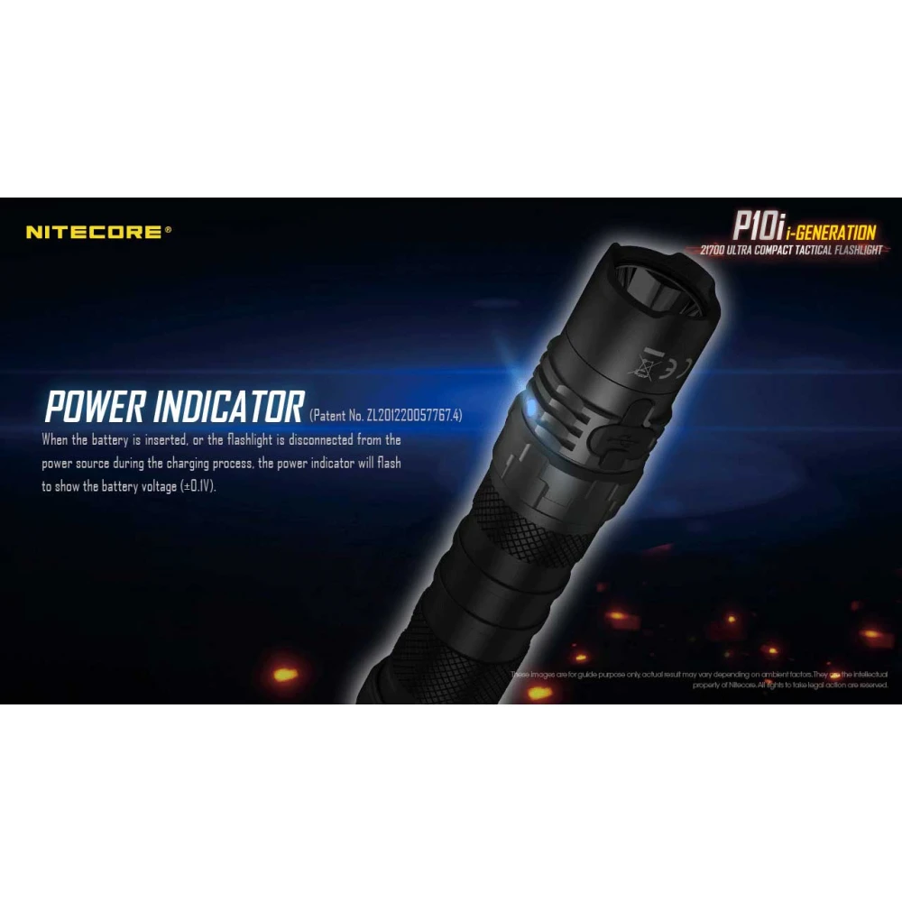 ΦΑΚΟΣ LED NITECORE PRECISE P10i, Tactical, Strobe Ready