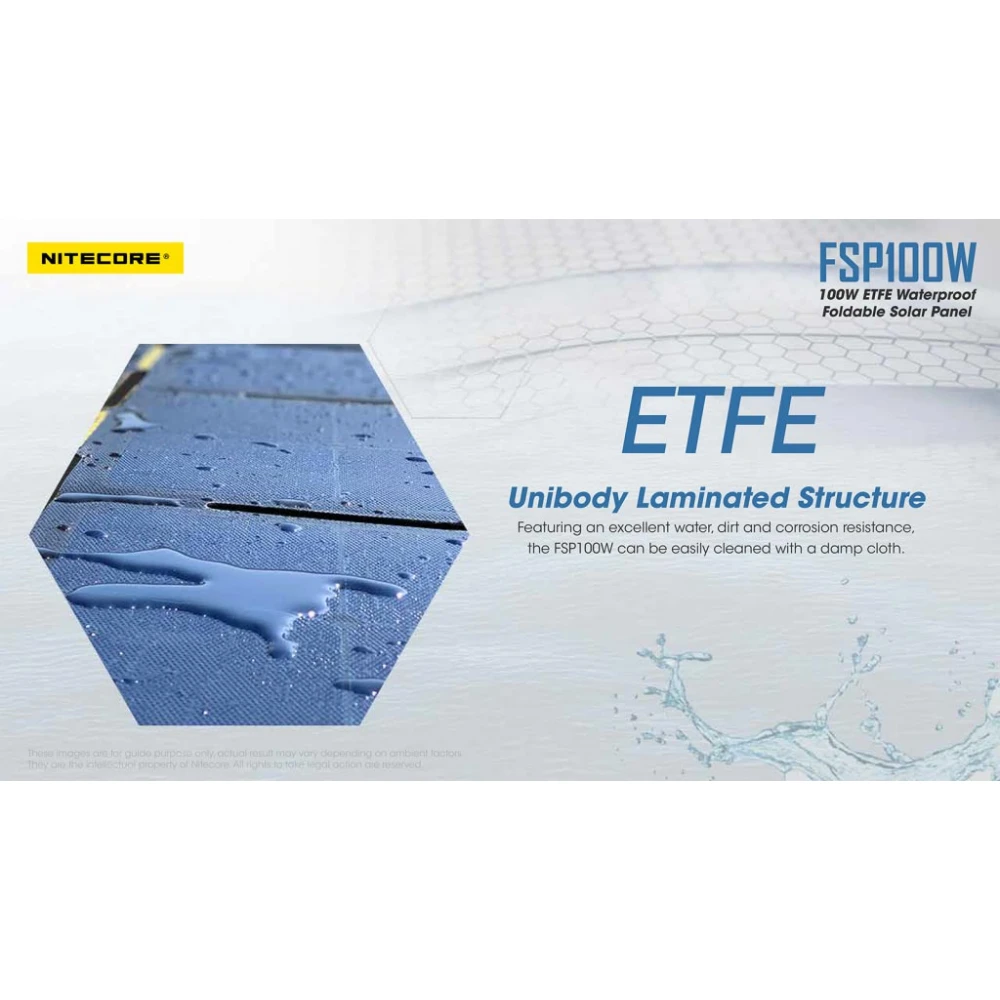 ΗΛΙΑΚΟ PANEL NITECORE FSP100W, Φορητό, 100W, Αδιάβροχο