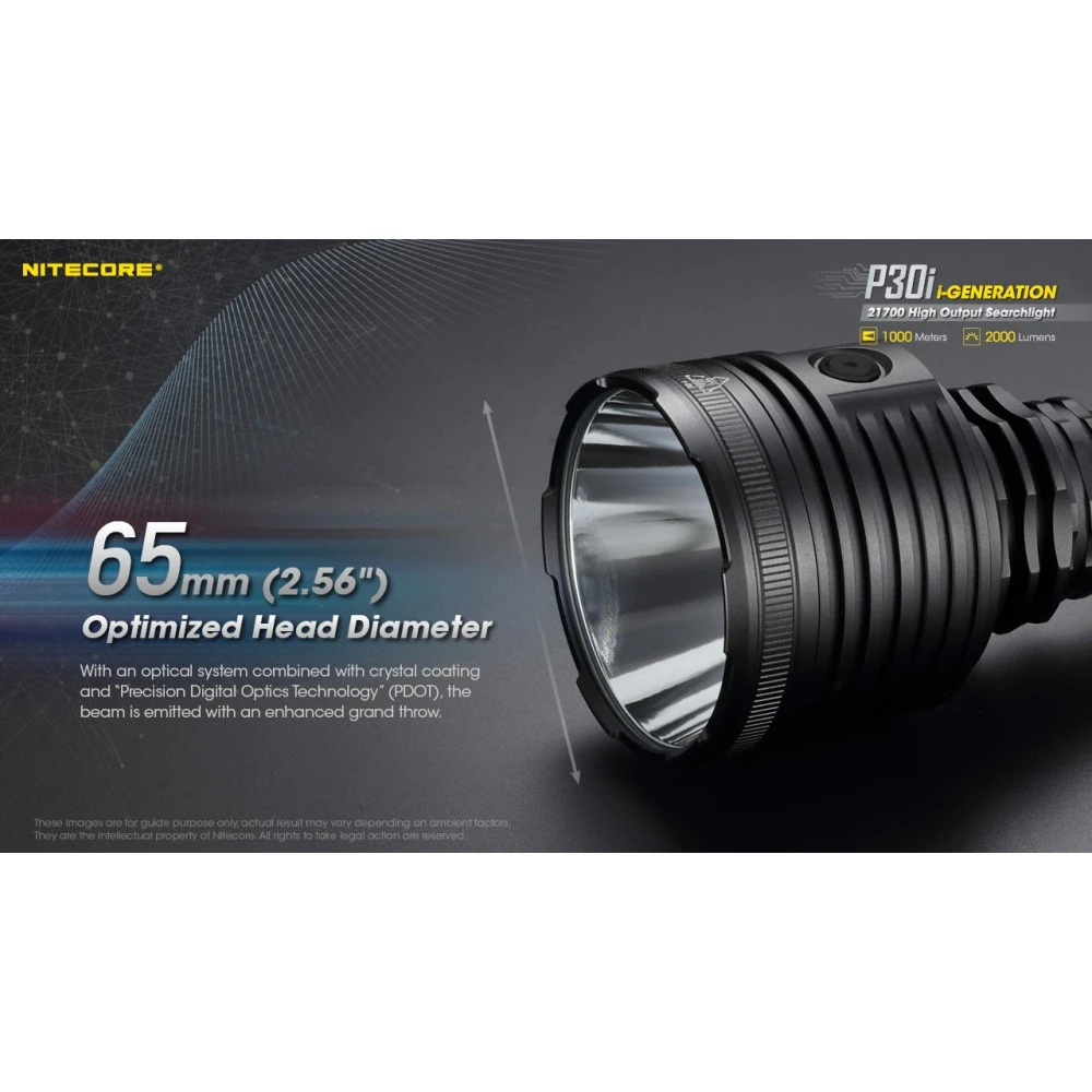 ΦΑΚΟΣ LED NITECORE PRECISE P30i, KIT