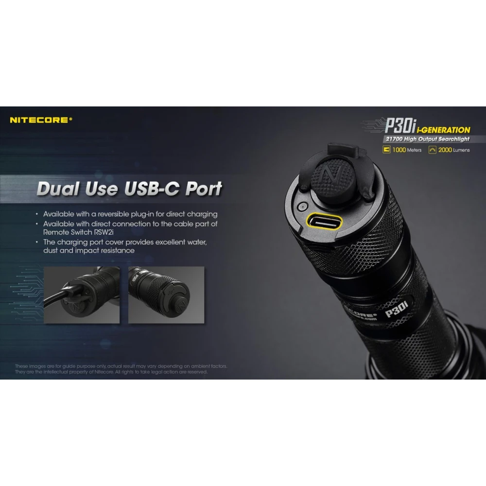 ΦΑΚΟΣ LED NITECORE PRECISE P30i, KIT