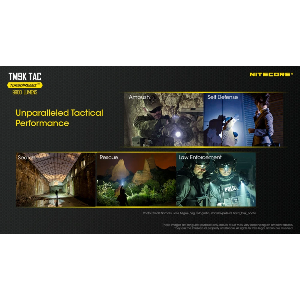 ΦΑΚΟΣ LED NITECORE TM9KTAC, 9800 Lumens