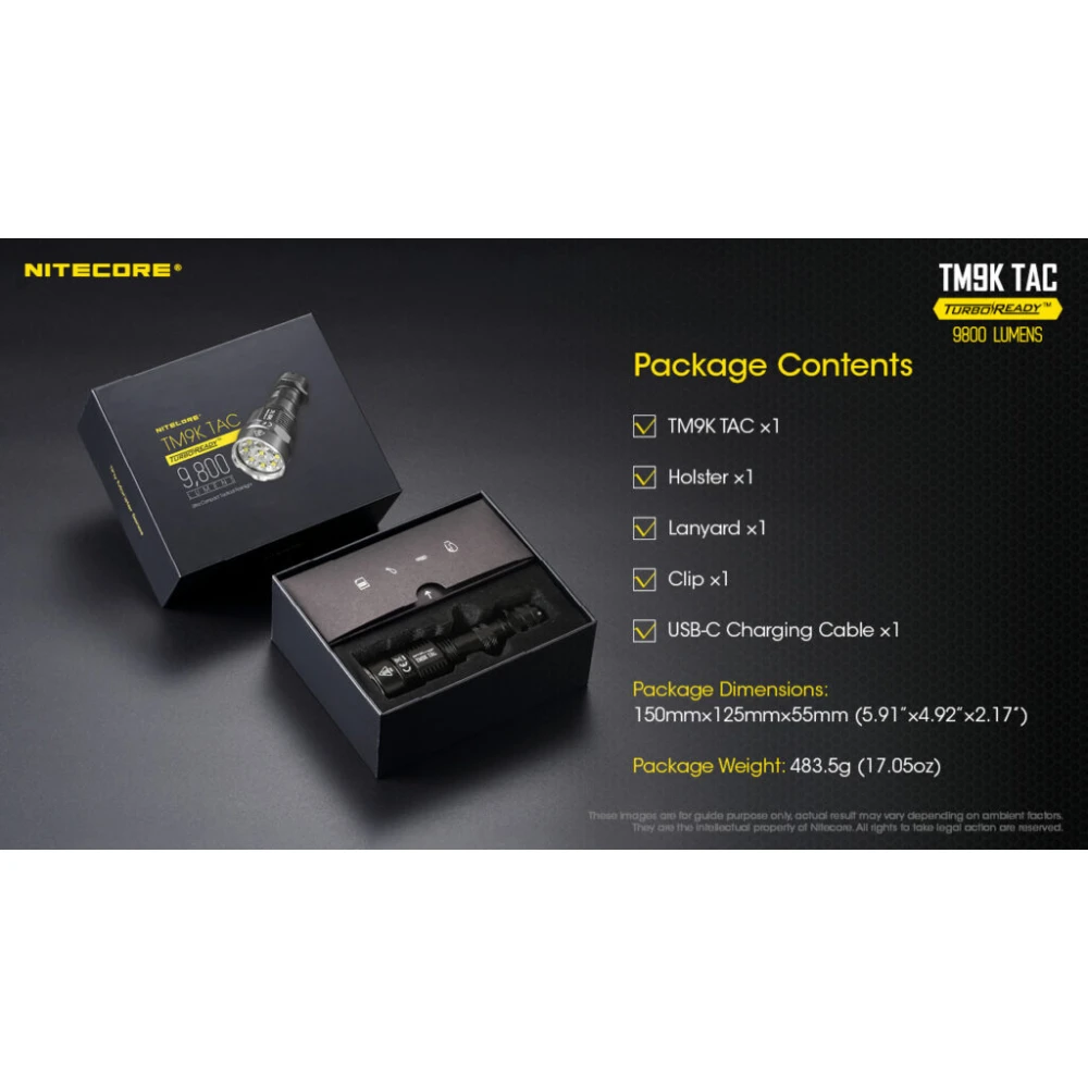 ΦΑΚΟΣ LED NITECORE TM9KTAC, 9800 Lumens