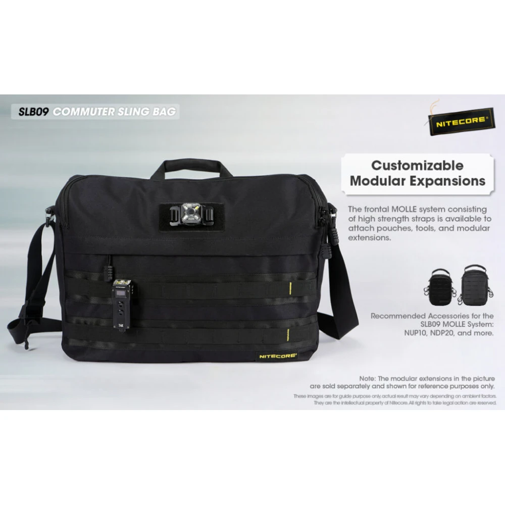 ΤΣΑΝΤΑΚΙ NITECORE EDC, SLB09, High Strength 500D Polyester Fabric, 9lt