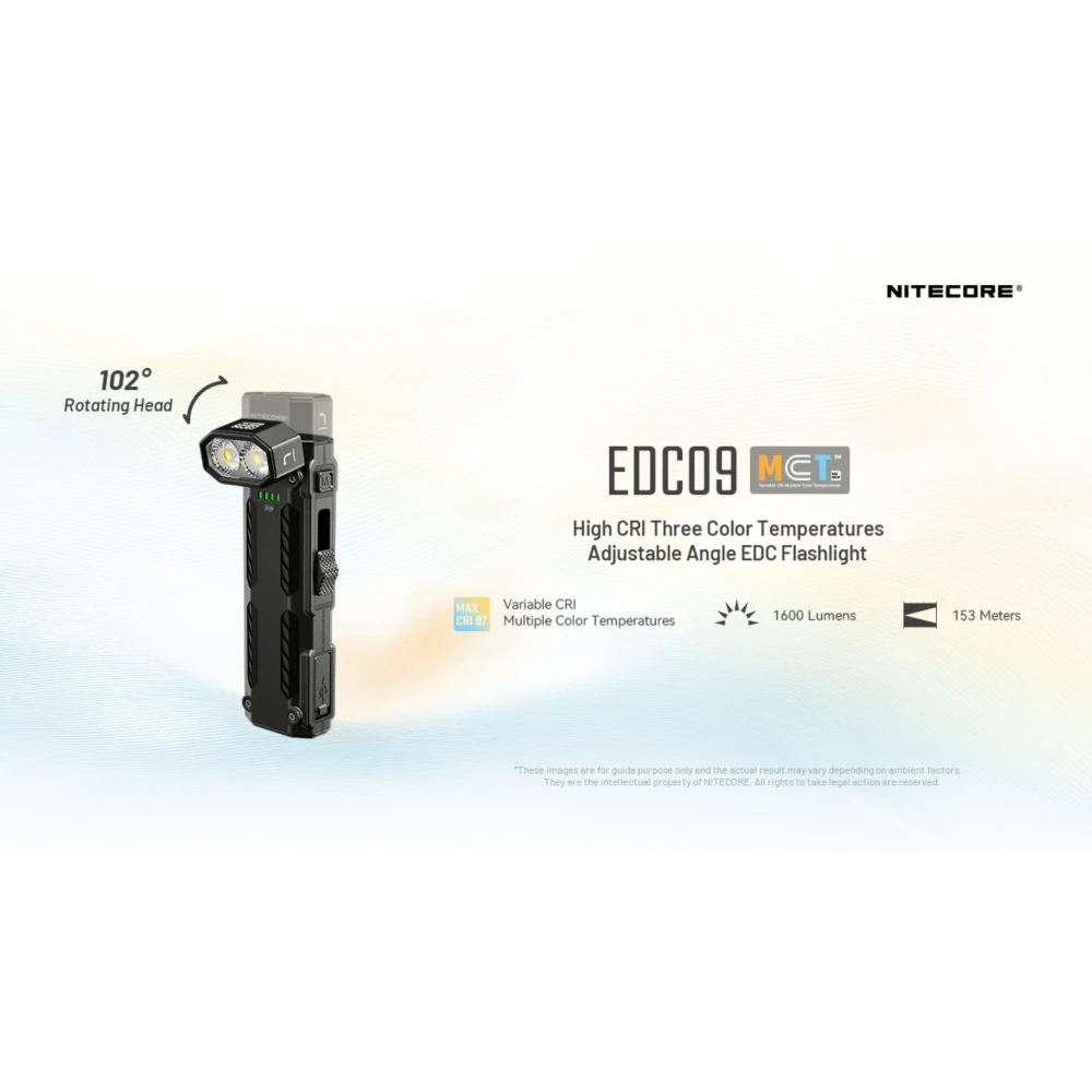 ΦΑΚΟΣ LED NITECORE EDC09, MCT, 1600lumens