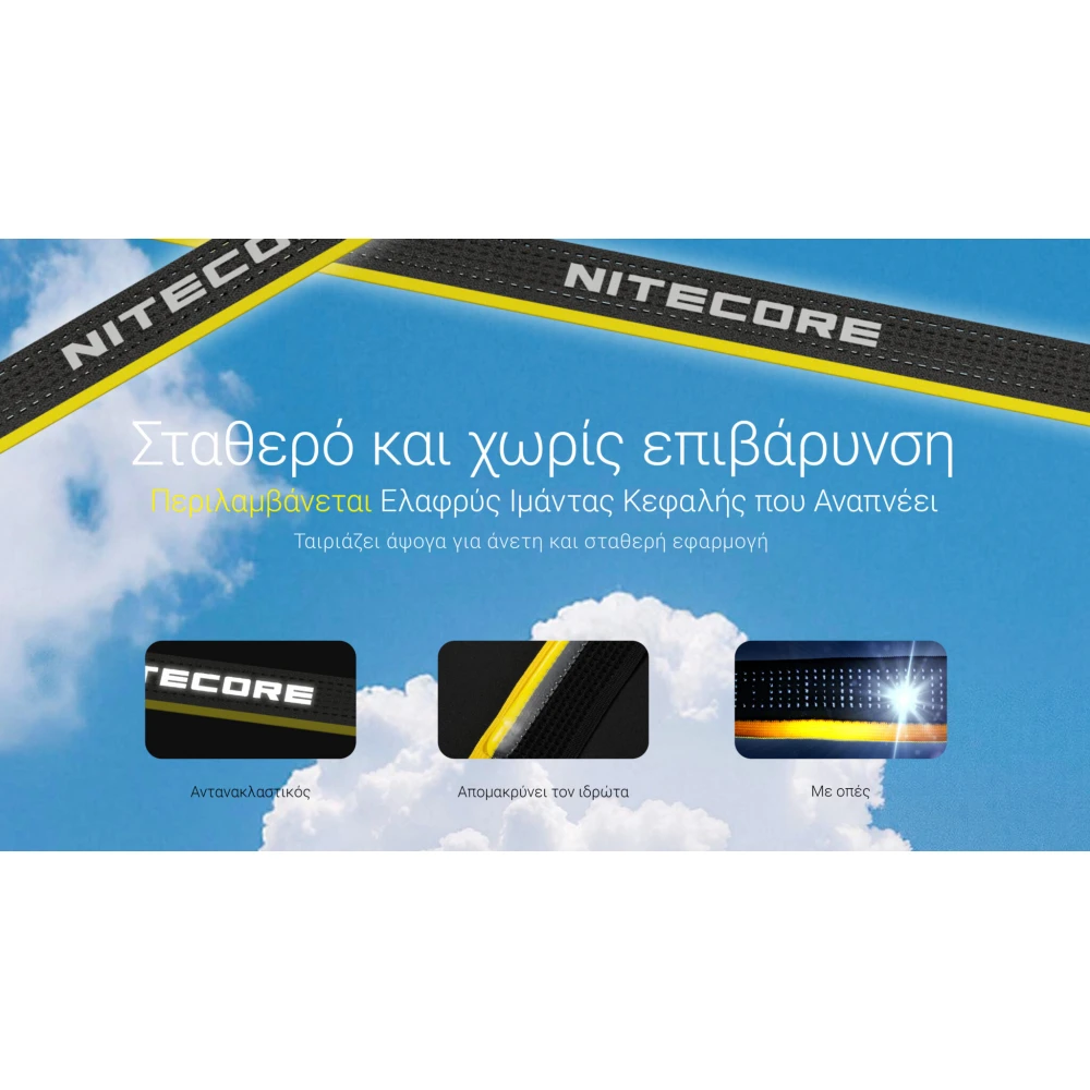 ΦΑΚΟΣ LED NITECORE HEADLAMP HA27UHE, 800lumens, 75g