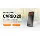 POWER BANK NITECORE CARBO 20, Carbon Fiber, Fast Charge, 65W MAX, ORANGE