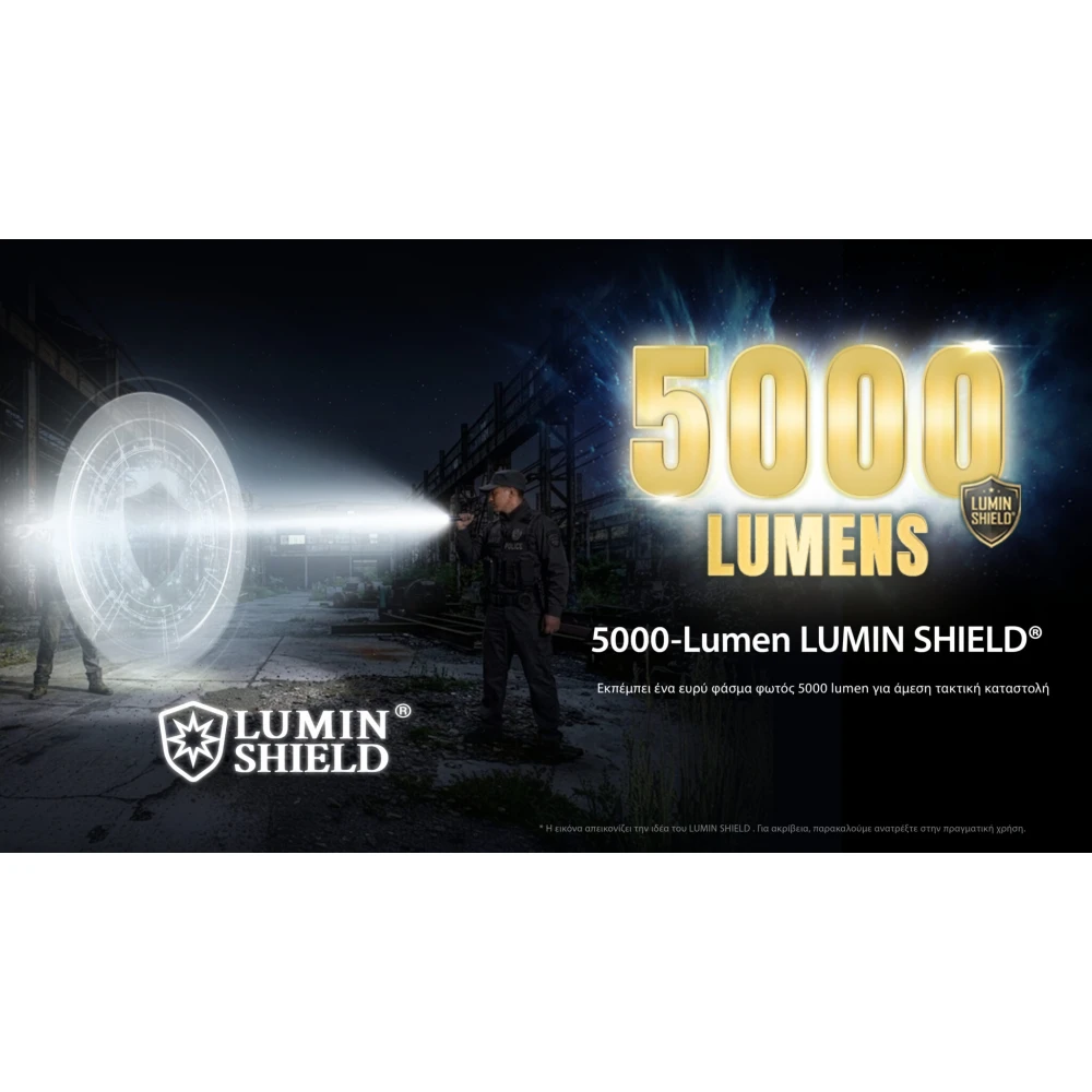 ΦΑΚΟΣ LED NITECORE PRECISE P17ix, Tactical Lumin Sield, Strobe ready, 5000lm