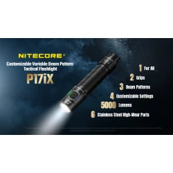 ΦΑΚΟΣ LED NITECORE PRECISE P17ix, Tactical Lumin Sield, Strobe ready, 5000lm