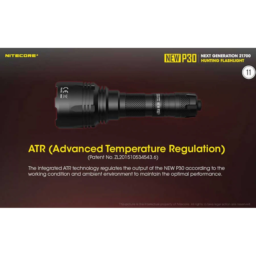 Επαγγελματικός Φακός LED NITECORE PRECISE P30 NEW + 2150R USB-C 