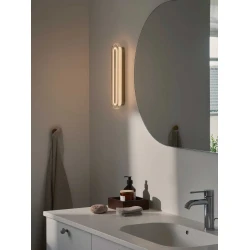 LED Φωτιστικό Επιτοίχιο Ορειχάλκινο IP44 8W 2CCT-3000K/4000K Dimmable - Cavara - Nordlux