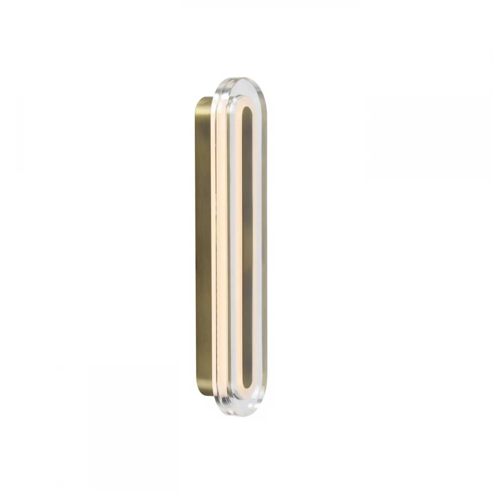 LED Φωτιστικό Επιτοίχιο Ορειχάλκινο IP44 8W 2CCT-3000K/4000K Dimmable - Cavara - Nordlux